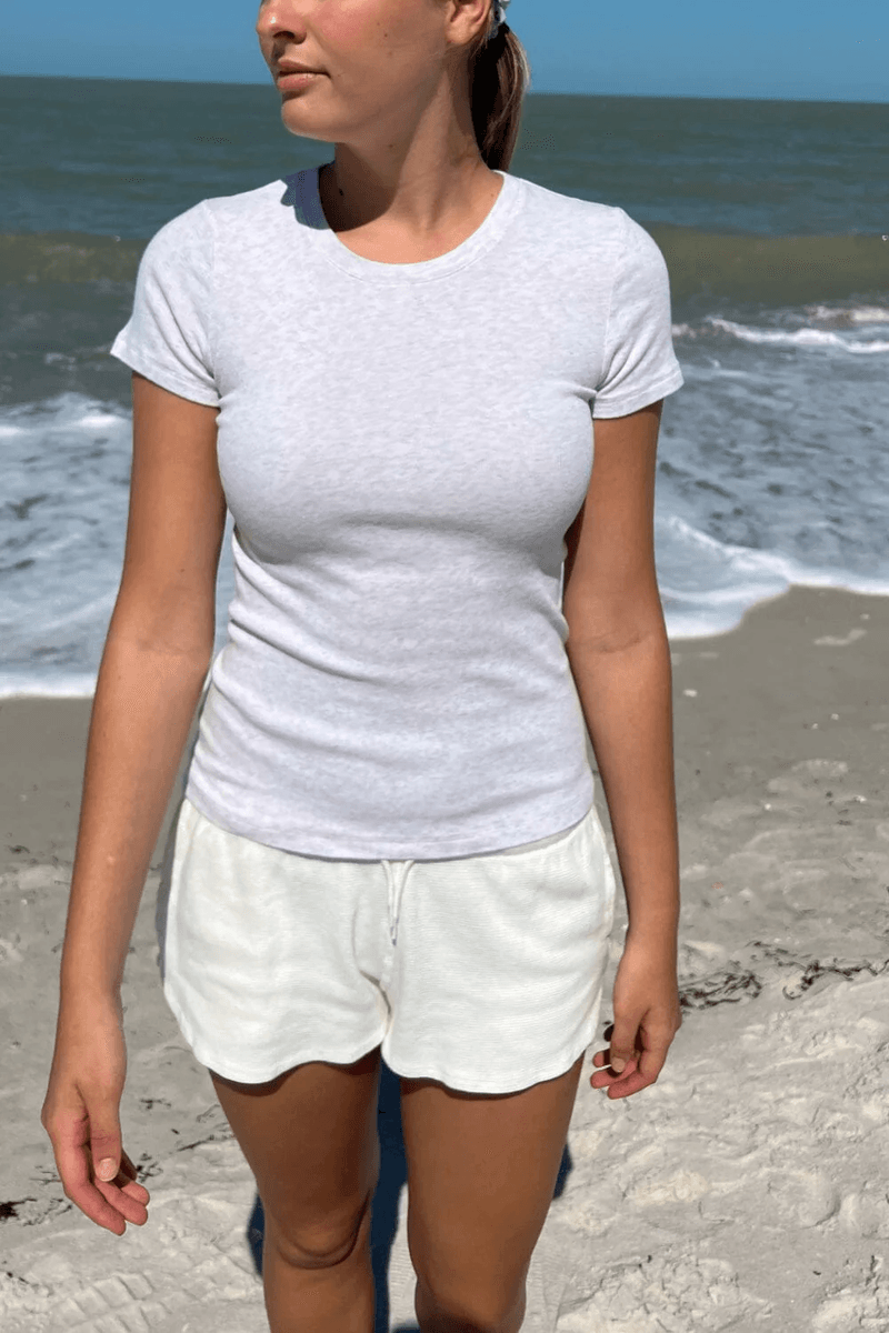 Brandy Melville Chloe Top Gris Argent