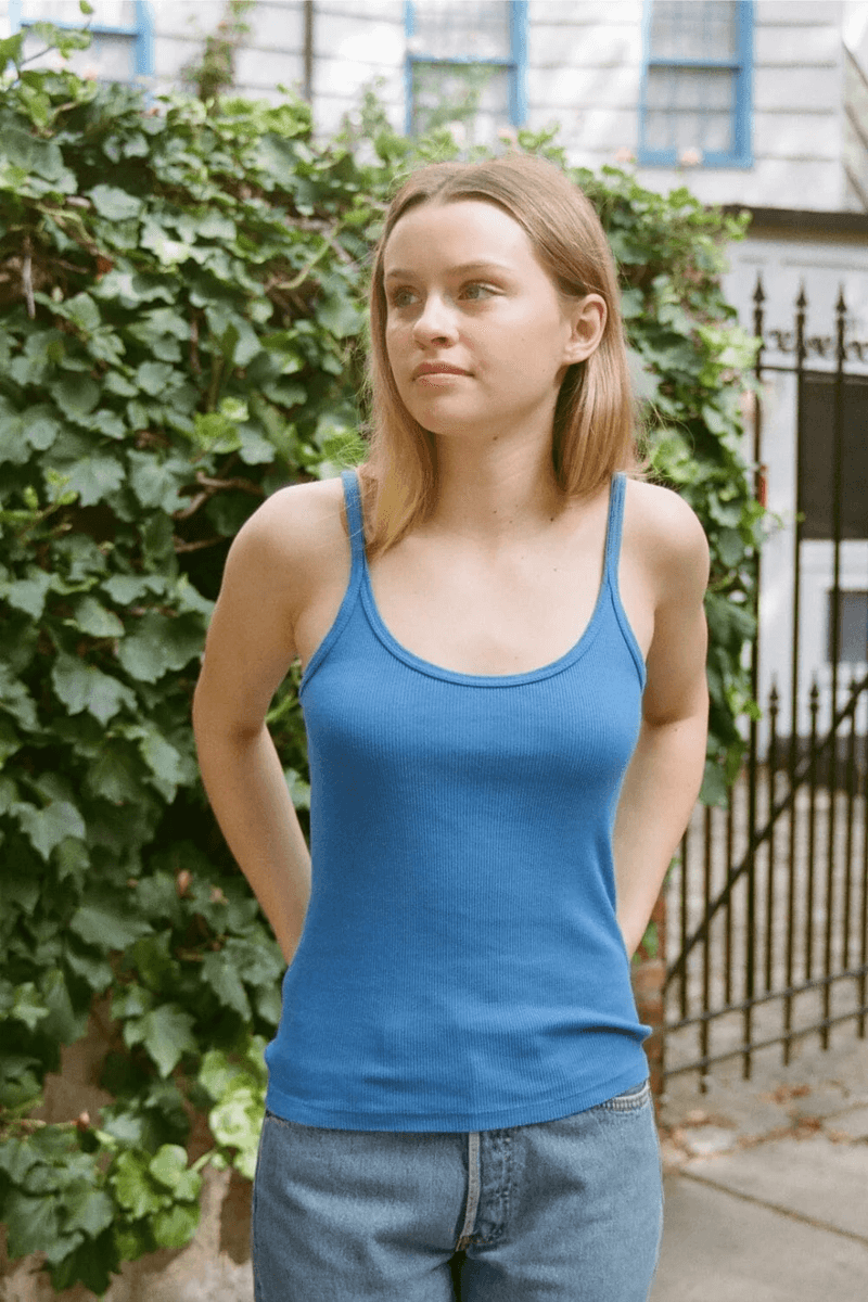 Brandy Melville Beyonca Tank Kobaltově Modrá