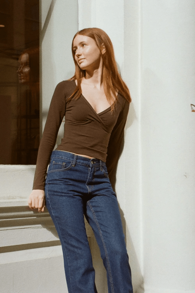 Brandy Melville Amara Top Moka