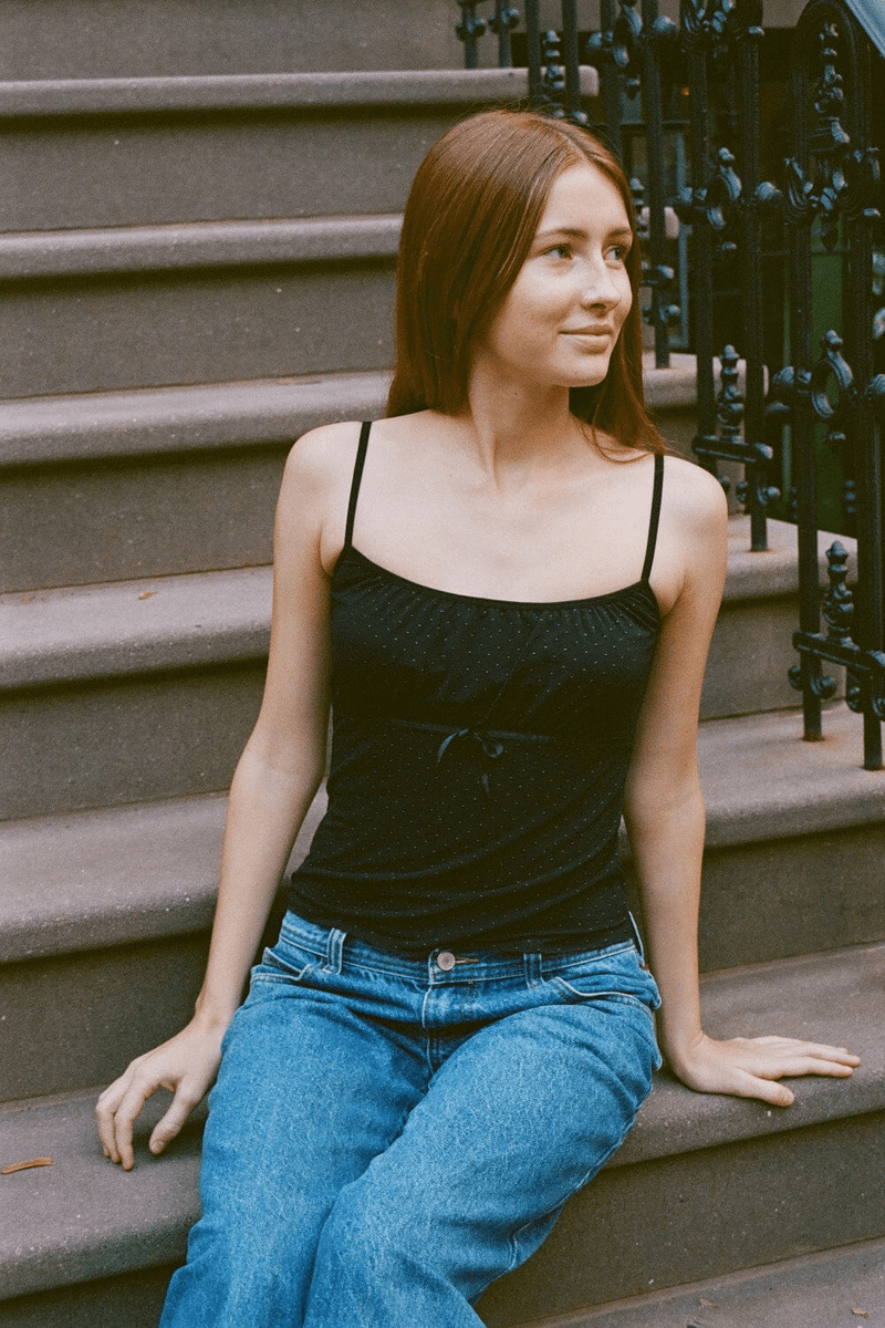 Brandy Melville Tara Tank čierny