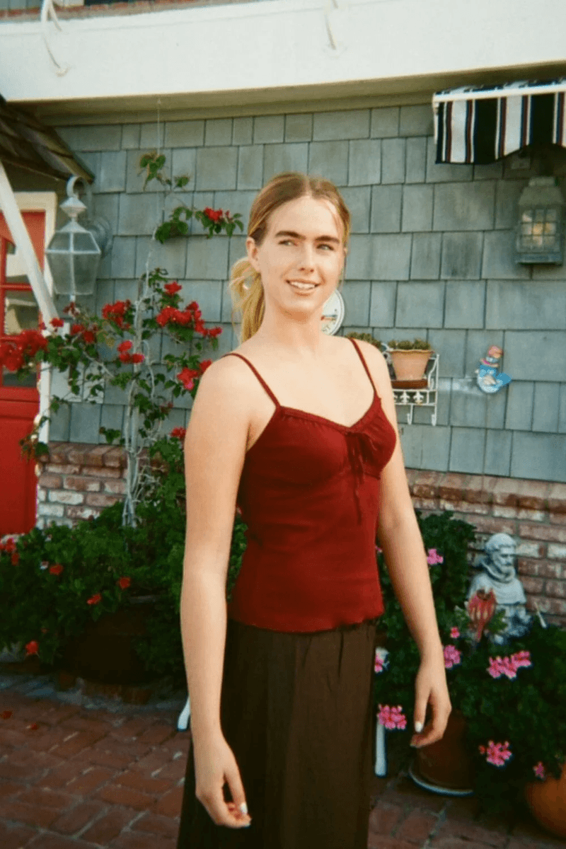 Brandy Melville Arden Tank Bordeaux