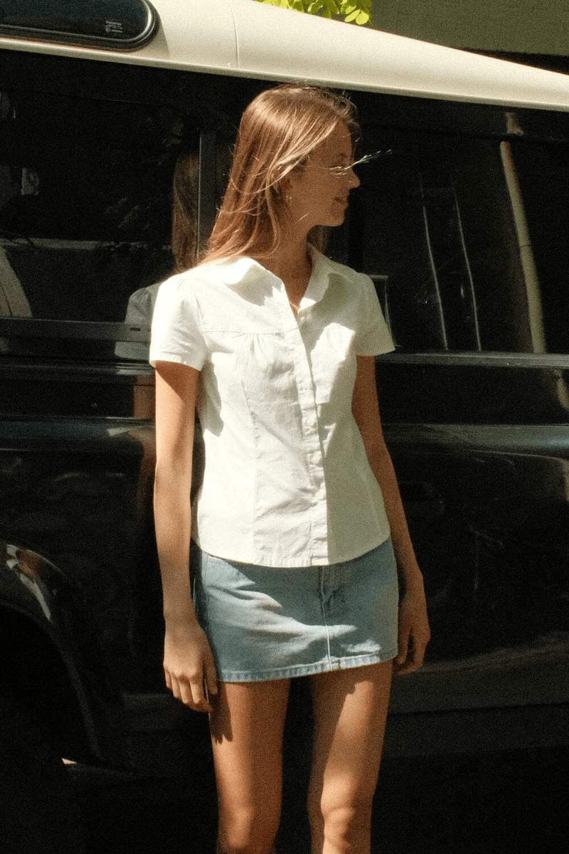 Brandy Melville Teagan Top Putih