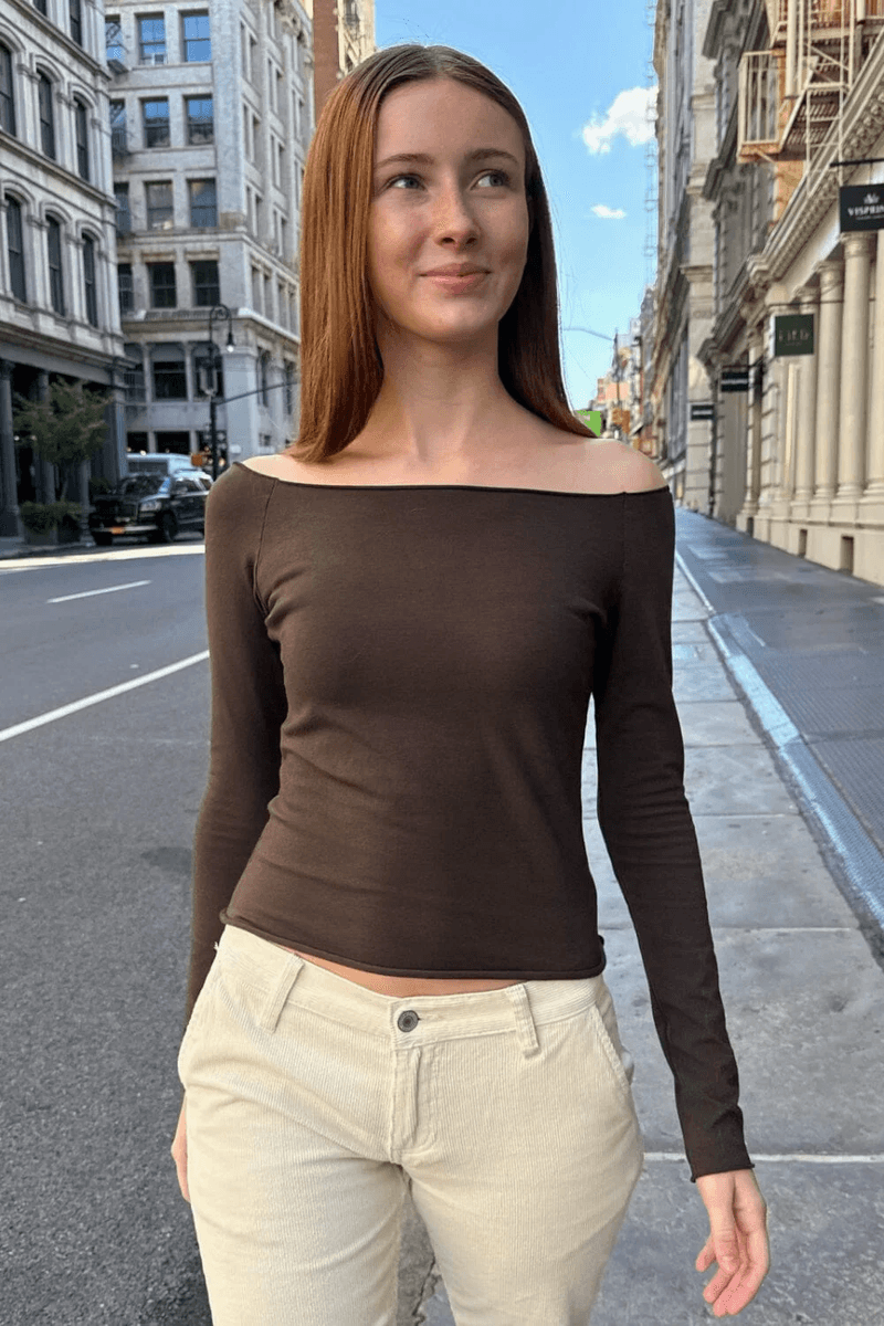 Brandy Melville Bonnie Top Mocha