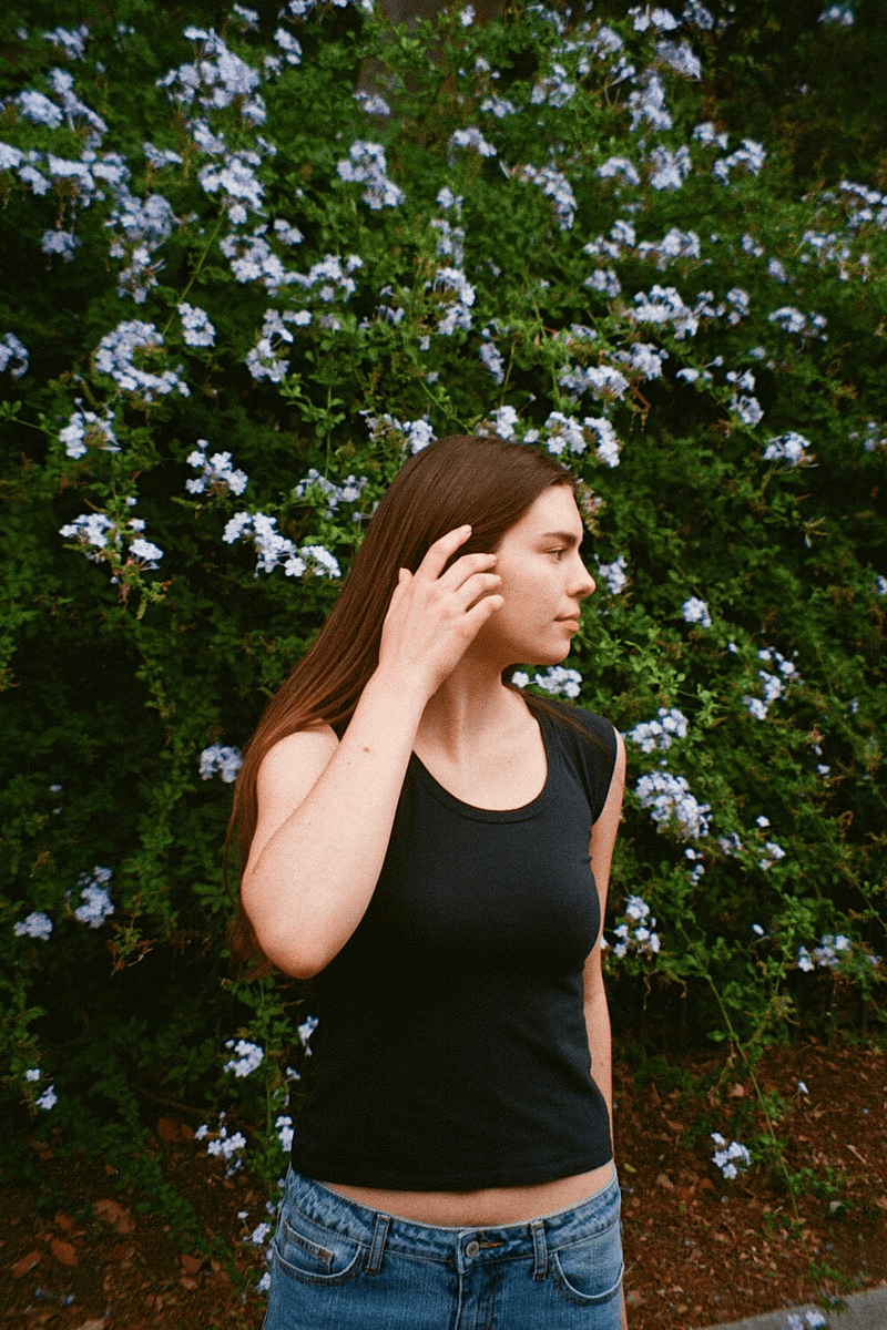 Brandy Melville Zelly Top Basique Noir