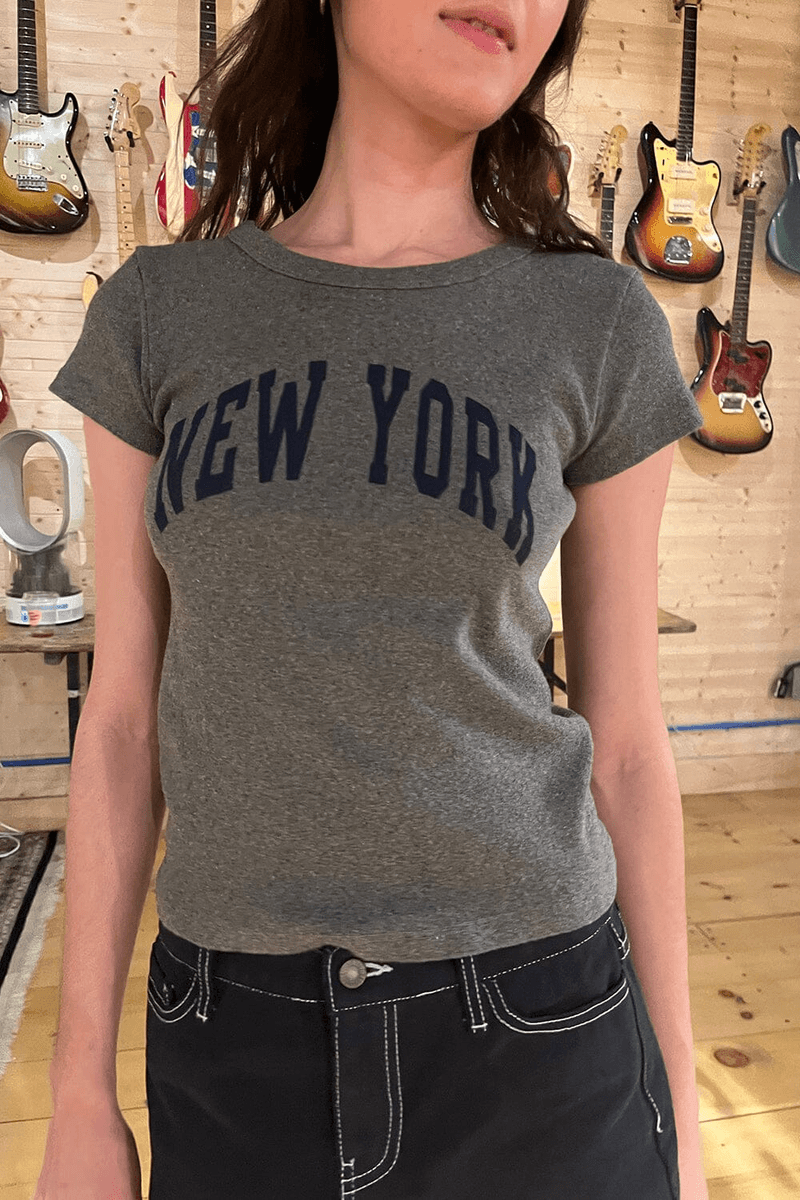 Brandy Melville Hailie New York üst Heather Gri