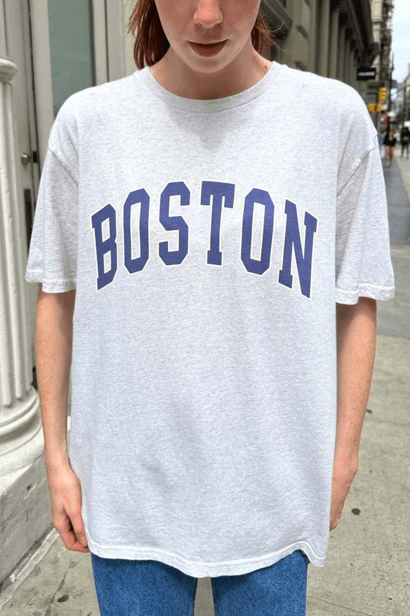 Brandy Melville Penelope Boston Topp Heather Grå