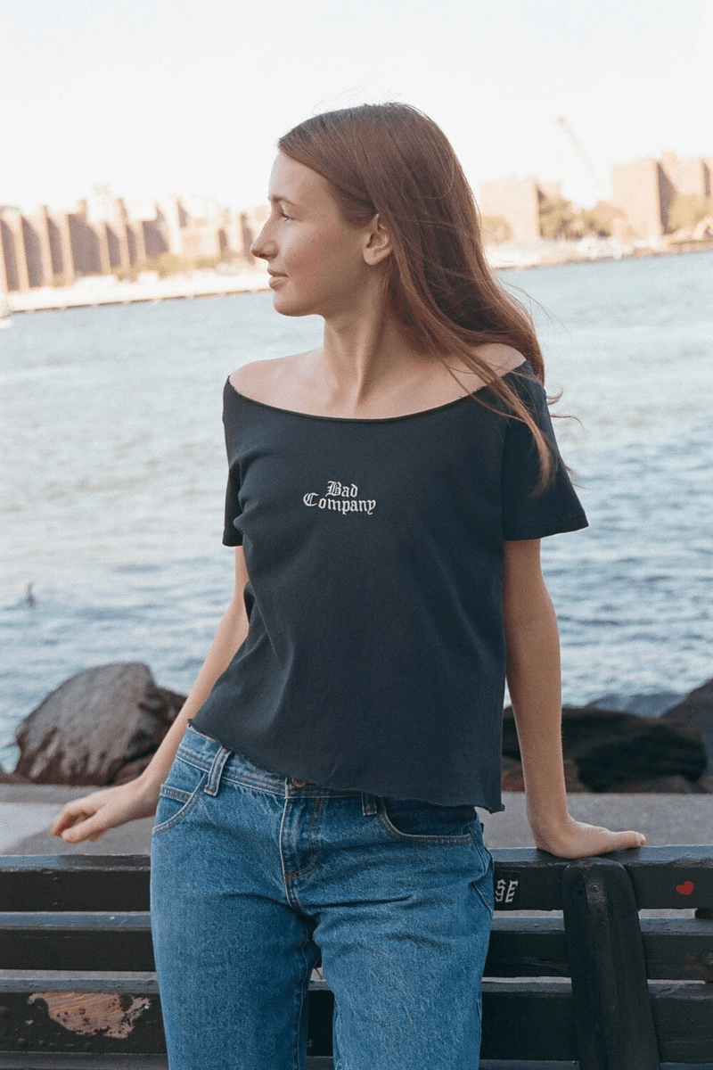 Brandy Melville Robyn Bloga Kompanija Viršus Juodas