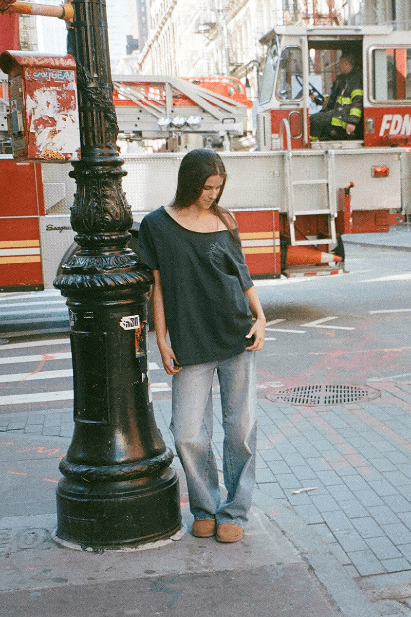 Brandy Melville Penelope Lone Star Texas Top černý