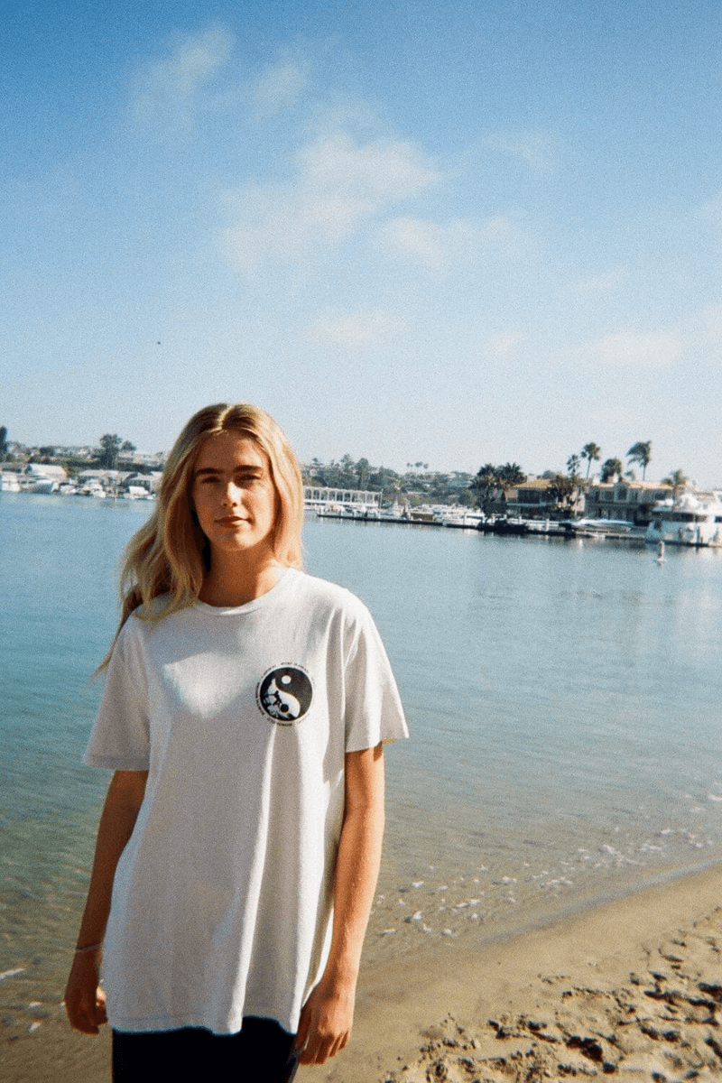 Brandy Melville Penelope Yin-yang Topp Hvit