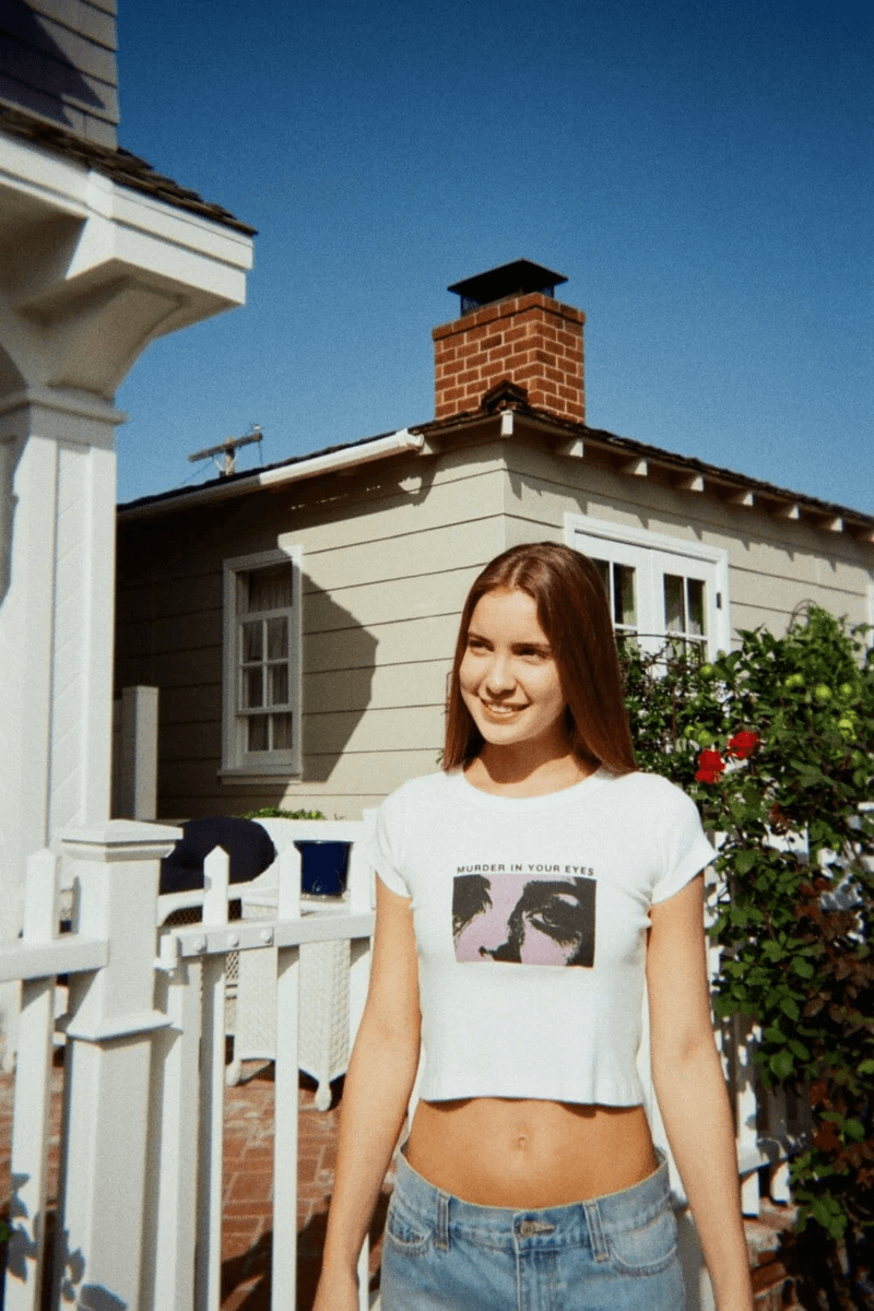 Brandy Melville Ashlyn Gözler üstü Beyaz