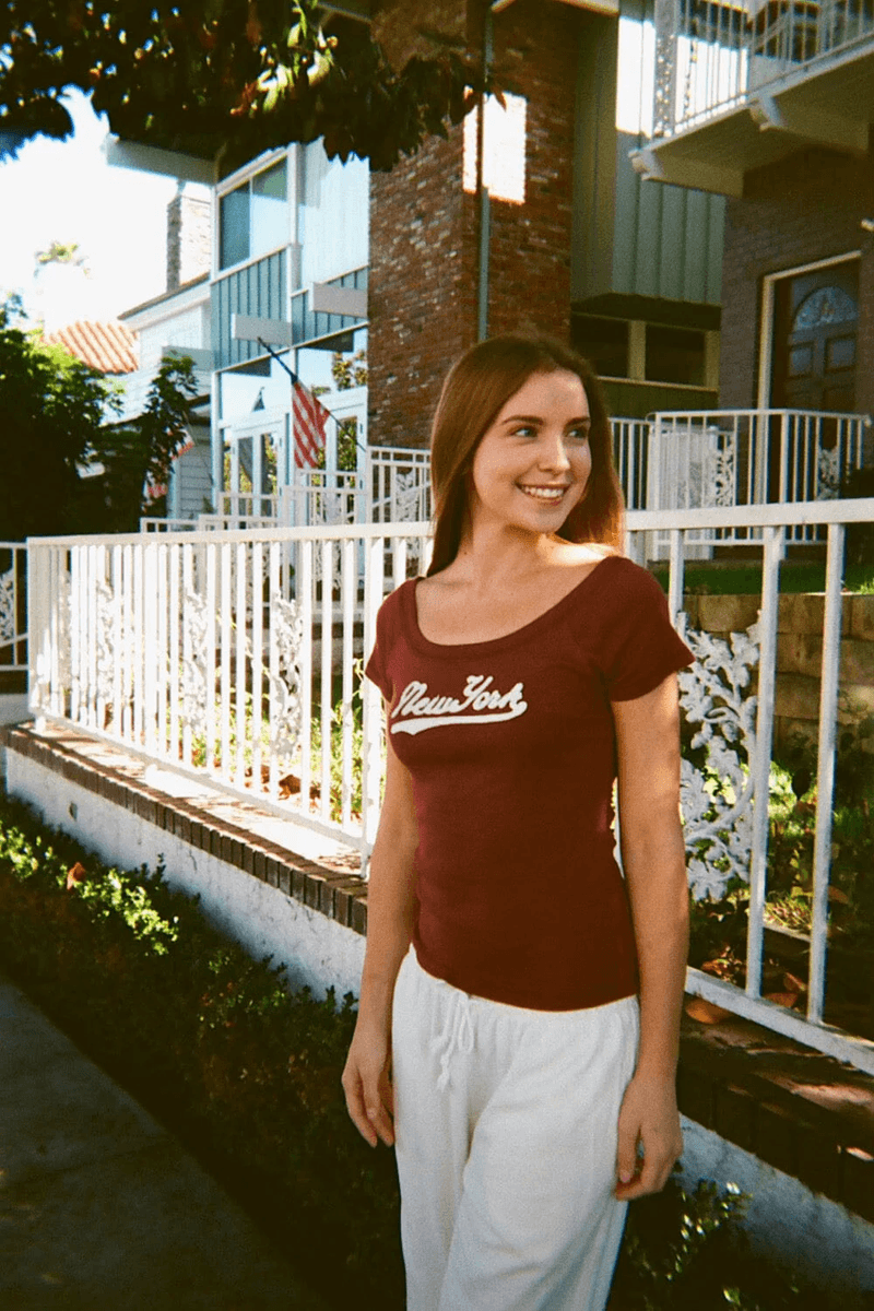 Brandy Melville Ginny New York Viršus Burgundijos