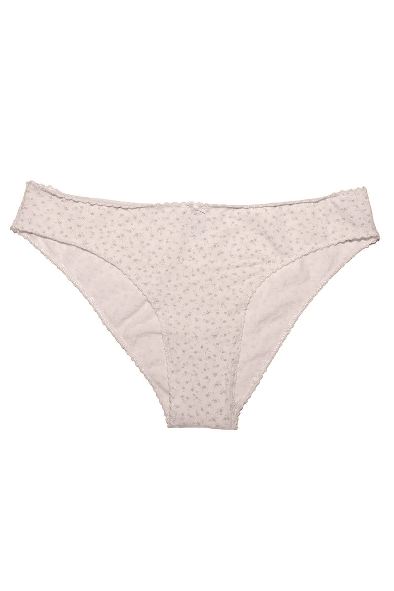 Brandy Melville Sous-vêtements à Nœud Floral Lilas Clair Fleurs