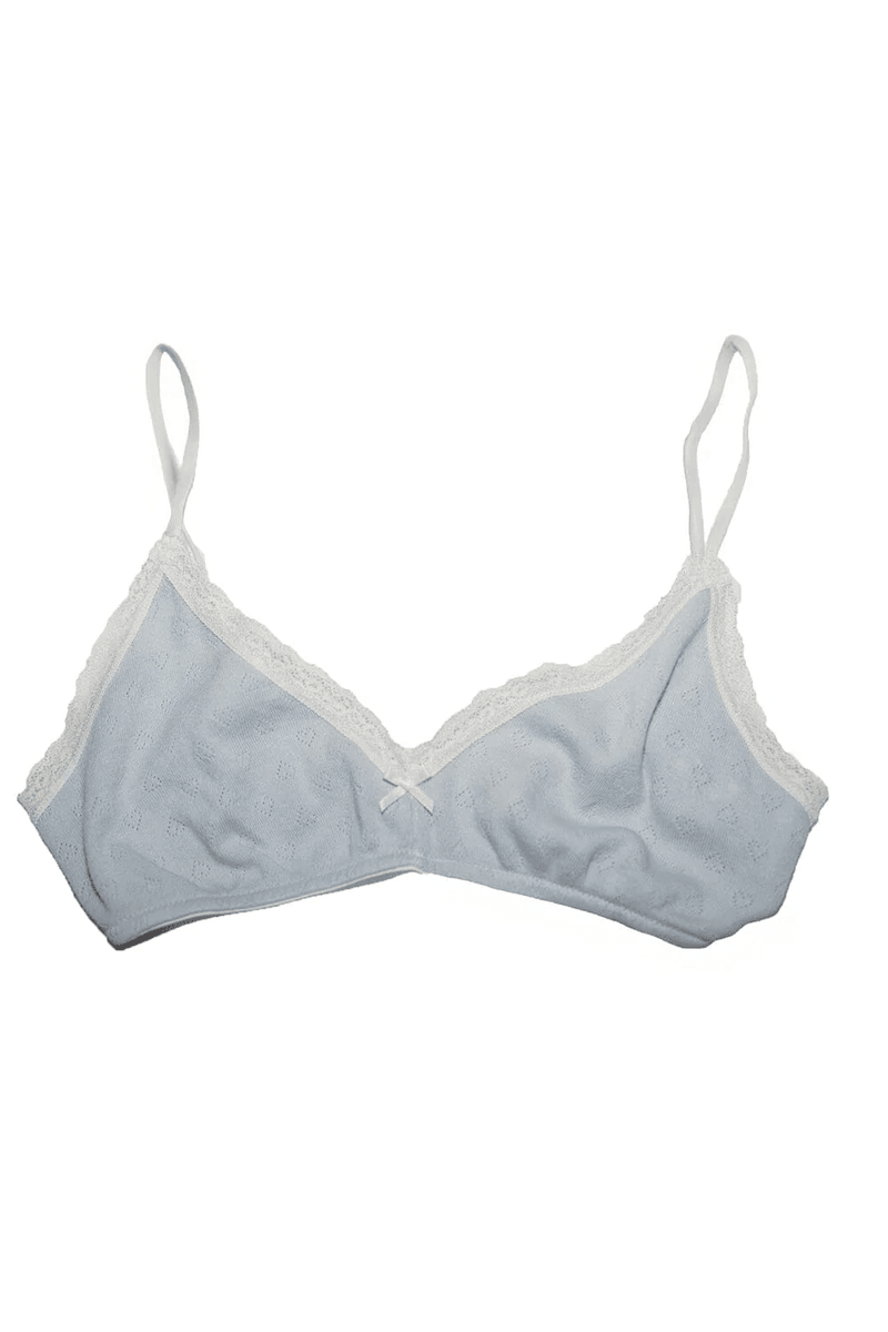 Brandy Melville Kant Hart Oogjes Beha Licht Hemelsblauw