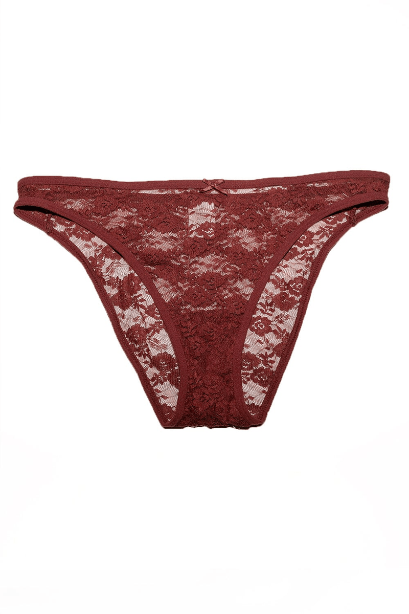 Brandy Melville Lingerie En Dentelle Bordeaux