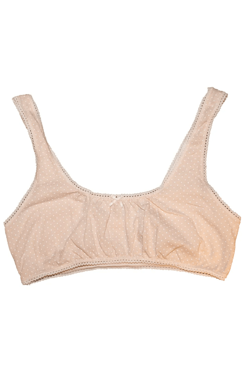 Brandy Melville Podprsenka S Puntíky Růžové A Bílé Puntíky