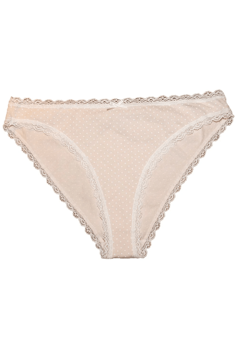 Brandy Melville Sous-vêtements à Pois Roses Et Blancs à Pois