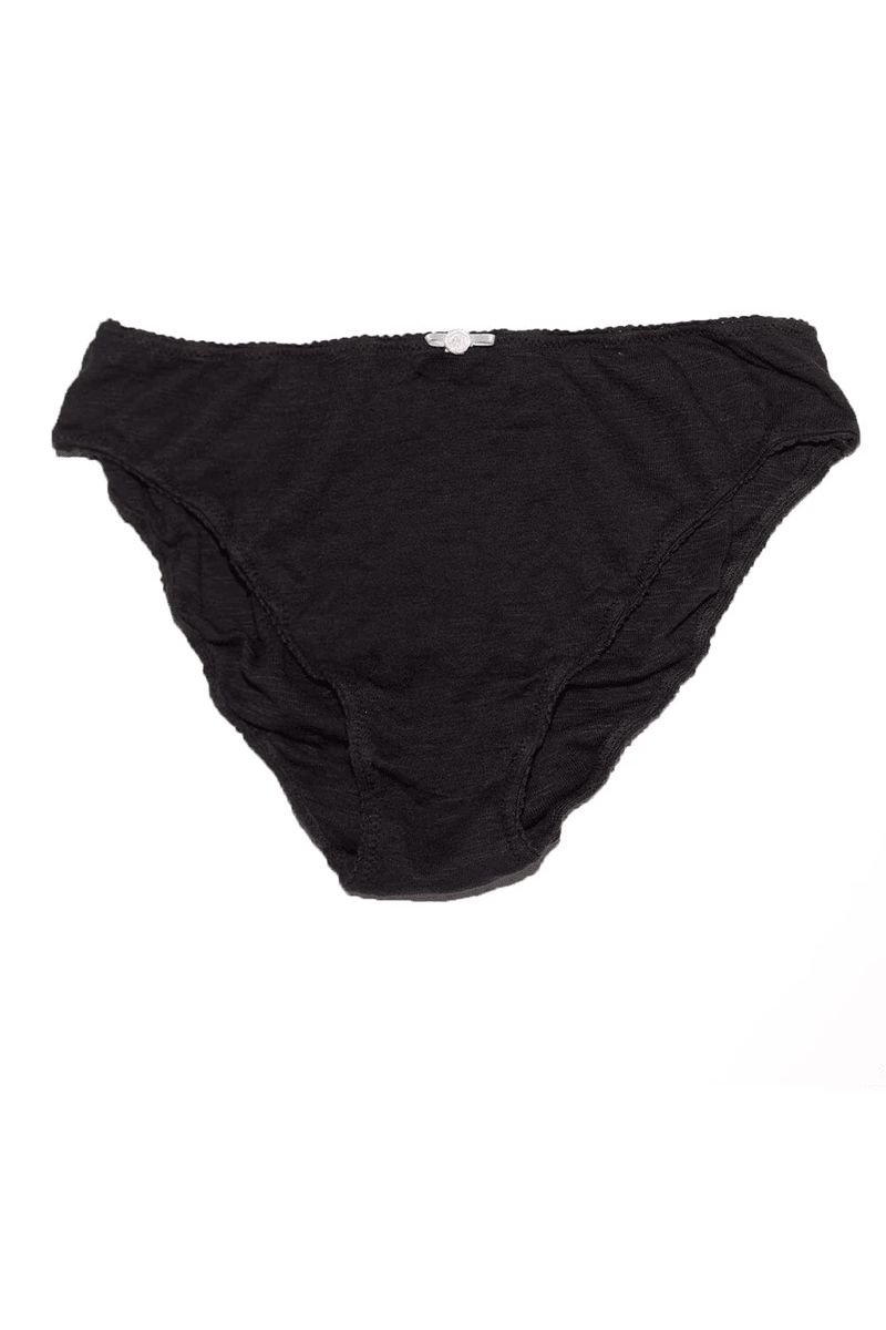 Brandy Melville Scalloped Underwear Black
