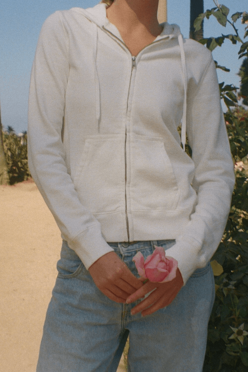 Brandy Melville Christy Hoodie White