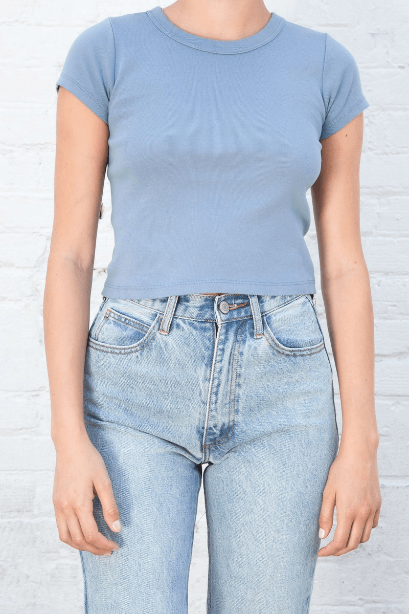 Brandy Melville Hailie Top Steel (nepovolovat) Ok